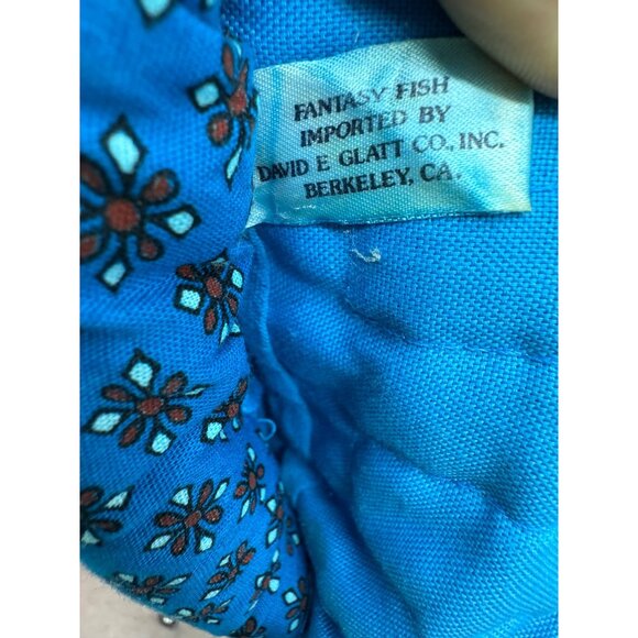 Colorful Fish Shaped Quilted Potholders By David E. Glatt set of 2 colorful blue - Picture 7 of 15